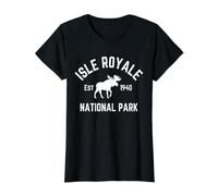 Isle Royale National Park Value Graphic T-Shirt, Women, Black, M