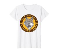 Isle Royale National Park Value Graphic T-Shirt, Women, White, XL