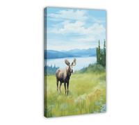 Isle Royale National Park Watercolor Print Canvas Poster Bedroom Decor Landscape Decor Gift 20x30inch(50x75cm)
