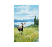 Isle Royale National Park Watercolor Print Canvas Poster Wall Art Print Picture Paintings 12x18inch(30x45cm)