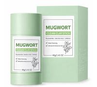 ISLEN Clay Stick Face Mask - Kaolin & Alaskan Volcano Clay Deep Cleansing Mask for Pores with Charcoal, Centella, Niacinamide & Green Clay (Mugwort)