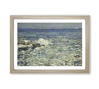 Isles of Shoals by Childe Hassam Framed Print | A2 Oak Framed Wall Art | Ready to Hang | Modern Nature Picture | Living Room Bedroom Lounge Office