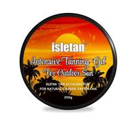 isletan intensive tanning gel pineapple, tanning gel for outdoor sun & tanning bed, 200g