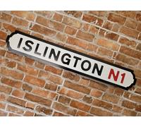 Islington Indoor Old Fashioned London Street Sign The Angel Finsbury Park