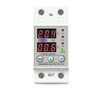 ISLWQOULE 60A 230V Din Rail Adjustable Over Voltage and Under Voltage Protective Device Protector Relay TOVPD1-63 1PC(40A)