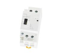 ISLWQOULE GYHC 2P 40A 63A 2NO or 2NC Manual Household Modular DIN Rail AC Contactor AC220V 230V Manual Control(2P 63A 2N0 220V)