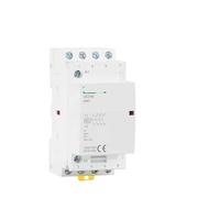 ISLWQOULE HCH8-25 Modular Contactor 4P 16A 20A 25A 4NO 4NC or 2NO2NC 110V Automatic Household Contactor Guide Type(4P 25A 4NO AC110V)