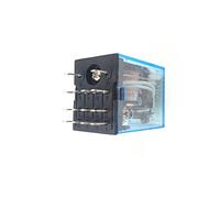 ISLWQOULE MY4NJ Electronic Micro Mini Electromagnetic Relay 5A 14PIN Coil 4DPDT with PYF14A Socket Base DC12V 24V AC110V 220V LED 10Sets(AC 220V)