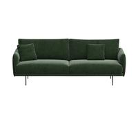 Isly 3 Seater Sofa in Brushed Velvet - 205 cm Khaki one size