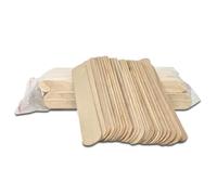 ISMA 100 Wooden Waxing Spatulas 6 Inch | Pack of 100 Disposable Wax Sticks for Hair Removal | Smooth Wooden Spatula for Warm Hot Wax | Salon-Grade Waxing Sticks for Professional & Home Use