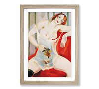 Ismael Nery Painting Vol.2 Framed Print | A2 Oak Framed Wall Art | Ready to Hang | Modern Historical Picture | Living Room Bedroom Lounge Office