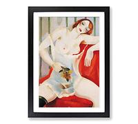 Ismael Nery Painting Vol.2 Framed Print | A2 Oak Framed Wall Art | Ready to Hang | Modern Historical Picture | Living Room Bedroom Lounge Office
