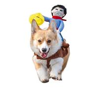 iSmarten Pet Costume Dog Costume Clothes Pet Outfit Suit Cowboy Rider Style with Doll and Hat Pet Costume (S)