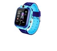 ISMMIK Q12 kids smart watch with sim card IP67 Waterproof sos camera smartwatch phone GPS tracker watch children (Blue)