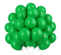 Isndare Dark Green Balloons 5inch Small Deep Green Balloon 60pcs Mini Round Matte Dark Green Latex Balloons for Balloon Arch Garland Deep Green Balloons for Birthday Party Decoration Jungle Safari