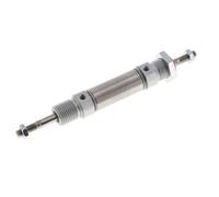 ISO 6432 Round Double Acting Cylinder 16-10mm - Magnetic - Male Threaded - Double Rod