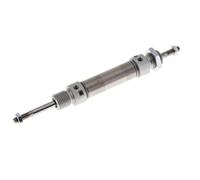 ISO 6432 Round Double Acting Cylinder 16-25mm - Magnetic - Damping - Male Threaded - Double Rod