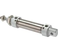 ISO 6432 Round Double Acting Cylinder 16-40mm - Magnetic - Damping