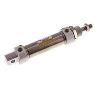 ISO 6432 Round Double Acting Cylinder 25-50mm - Magnetic - Damping