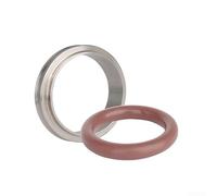 ISO for kf Centering Ring for fkm O-Ring for Vacuum Flanges KF10 KF16 KF25 KF40 - High Temp Sealing Gasket Stainless Steel Compatible(KF10)