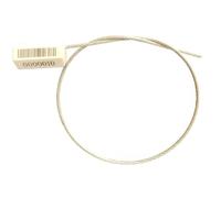 ISO/PAS 17712: 2013 Compliant Security Cable Seals with Unique Barcode& Serial Number - Tamper Proof Seals Pull Tight Steel Wire Seals (50pcs, White, Model: CSS-007)