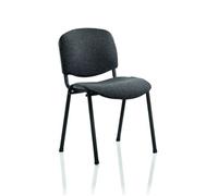 Office Chair | Stacking Visitors Chair | Charcoal Fabric | Medium Back | No Arms | ISO BR000059