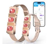 iSo Tech Fitness Tracker without Display, Smartband Smartwatch for Men and Women, 24/7 Activity Sleep Tracker with Heart Rate, Blood Oxygen HRV, 30 Days, 170+ Sports Modes, No Subscription (Rose Gold)