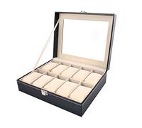 ISO TRADE Elegant Organizer for Watches-Case 10 Compartments Box 1369 Wardrobe Jewelry Organizers, Multicolor, Unique