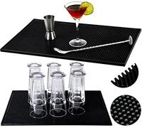 ISO TRADE Silicone Multipurpose Dish Drying Bar Service Mat Kitchen Potholders for Jar Opener 8637 Drainers for Kitchen, Multicoloured, Single
