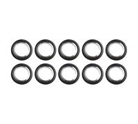 ISO Vacuum O-for RING Rubber Seal for KF10 KF16 KF25 KF40 Fittings, High Temperature Resistant up to 250℃, Oil and Pressure Resistant, Black, 10-Pack (KF25)