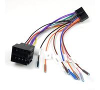 ISO Wiring Harness Adapter with 20Pin Cable for Car Radio Use, Made from Wear Resistant ABS Material and Designed for Easy Installation
