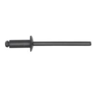 ISO15977 Blind Rivets Round Head 3.2 x 6 Aluminium with Steel Mandrel RAL9005 Black
