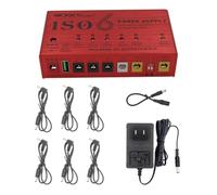 ISO6 ISOLATED GND Mini Guitar Effect Pedal Power Supply 6 Outputs with USB Port for 9V 12V 18V 300mA 500mA 1000mA