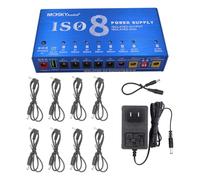 ISO8 ISOLATED GND Mini Guitar Effect Pedal Power Supply 8 Outputs with USB Port for 9V 12V 18V 300mA 500mA 1000mA