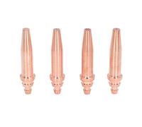 Isobaric Cutting Tips Acetylene Gas Welding Copper Nozzle Kit 4Pcs Torch Consumables G02 for Acetylene Flame Cutting Machines Copper Material 86x19mm