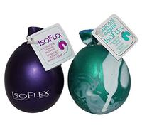 Isoflex Hand Therapy and Exercise Ball with an e-Book. 2 Pack - One Solid Color and One Marblized. Ideal for Stress Relief - Hand and Wrist Exercise for ADD/ADHD - for All Ages (Assorted Colors)