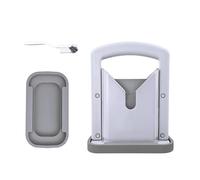 ISOKO Bagel Slicer - Premium Stainless Steel Bagel cutter, with Smooth Guillotine and Non-Slip Silicone Base for Perfect Slices Every Time for the better bagel experience. White