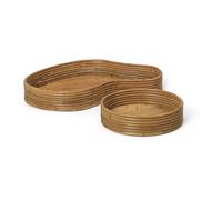 Isola Rattan Trays - Set of 2 Natural one size