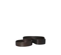 Isola Trays Set of 2 Dark Stained