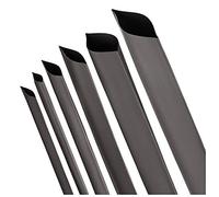 ISOLATECH heat shrink tubing by the metre black without adhesive Ø 70mm 2 metres shrink ratio 2:1 set polyolefin for insulating cables soldered connections unlabelled UV resistant (Ø70mm 2metres)
