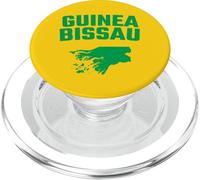 Isolated green silhouette of a map of Guinea Bissau PopSockets PopGrip for MagSafe