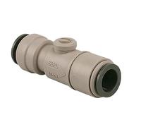 ISOLATING Valve 15MM, Plastic Service Valve with Chrome Ball Valve, 1 in Pack