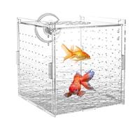 Isolation Box for Fish Tank - Clear Acrylic Aquarium Breeder Box - Divider Breeding Holder Hatchery Incubator Container for Nursery Angelfish Betta Fry Guppy Egg