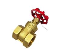 Isolation Valve Brass Gate Valve Female Thread Rotary Water Sluice Mechanical Equipment DN15/20/25/32/40/50(DN15)