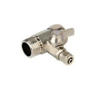 Isolation Valve Integral Water Purification 3 Way Ball Valve Purifier Accessories 6.35mm OD Hose 1/2" Male/Female Thread