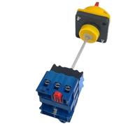 Isolator Disconnect Switch With Padlock 40A 3P/4P 2 Position On-off Rotary Cam Switches YMD11-40B/4P(3P 6Terminals)