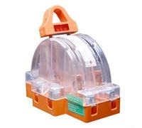 Isolator Switch, 2P 32A 63A 100A 220V Transparent Double Pole Load Switch All Copper for Single Phase Home Hotel Electrical(32A/2P)