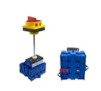 Isolator Switch Disconnect 100A 4 Poles 2 Position OFF-ON With Aluminium Bar DIN Rotary Cabinet YMD11-100B/4P Replace LW30-100 Controls Switches