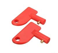 Isolator Switch Key, Battery Cut Off Switch Key for Car Boat Modified Yacht 100A 12V Replacement Cut Off Key for Electric Vehicle EV Electrical Systems(2pcs)