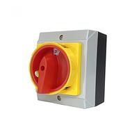 Isolator Switch Locking Fixed Padlock Rotary with Waterproof Enclosure 32A 690V 3Phases 2 Positions On-Off